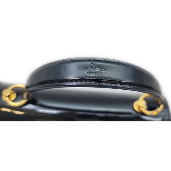Louis Vuitton Monogram Vernis Cherry Wood PM Noir Black Handbag - Picture 15 of 16